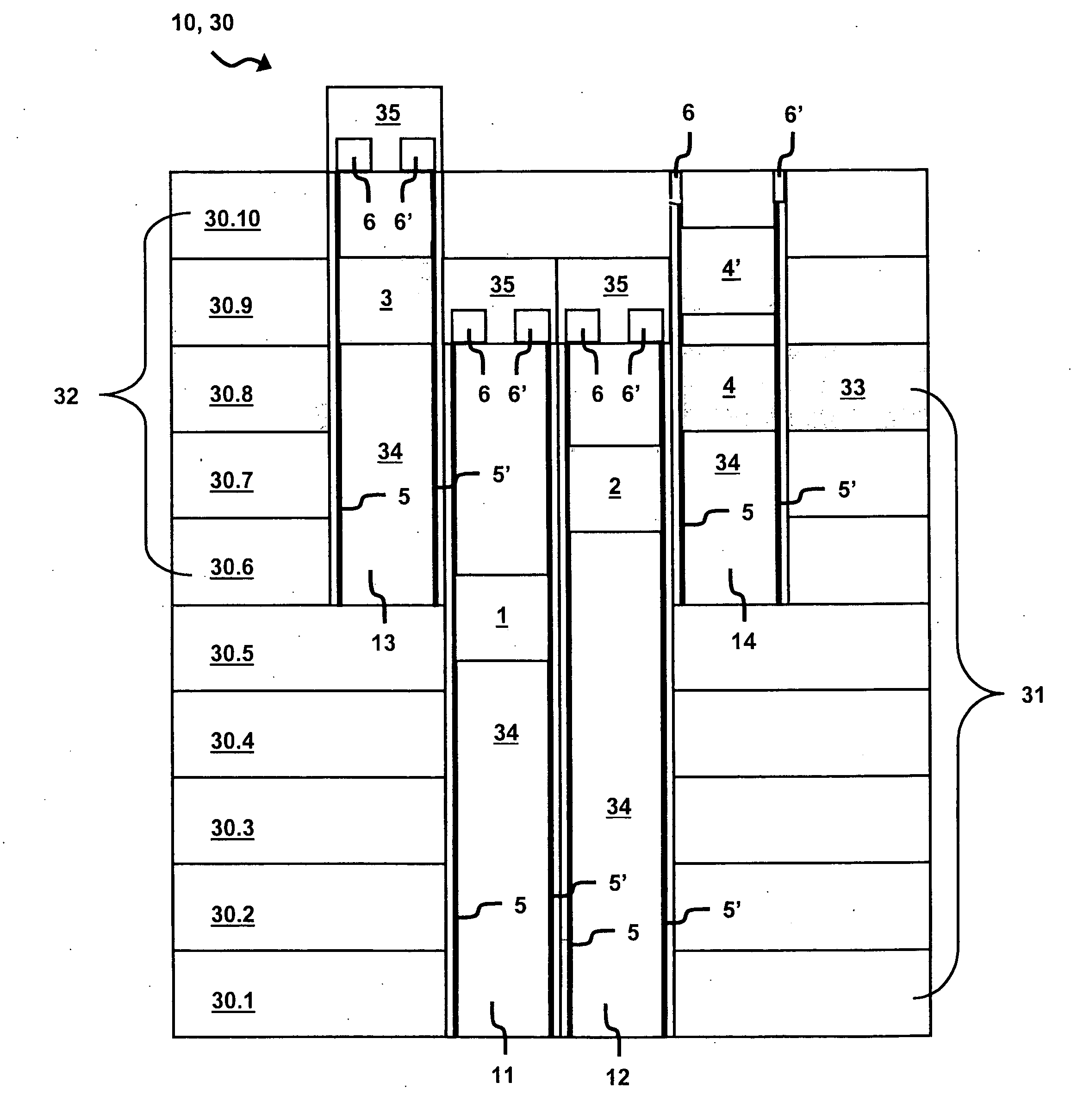 Elevator installation for zonal operation in a building, method for zonal operation of such an elevator installation and method for modernization of an elevator