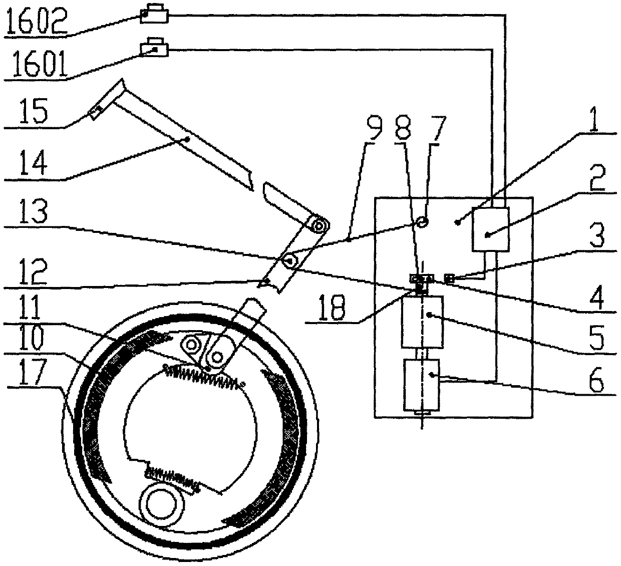 Braking mechanism of golf cart