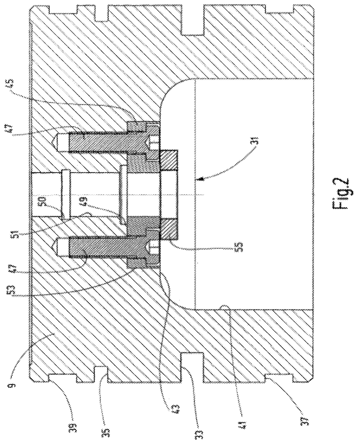 Hydropneumatic piston accumulator