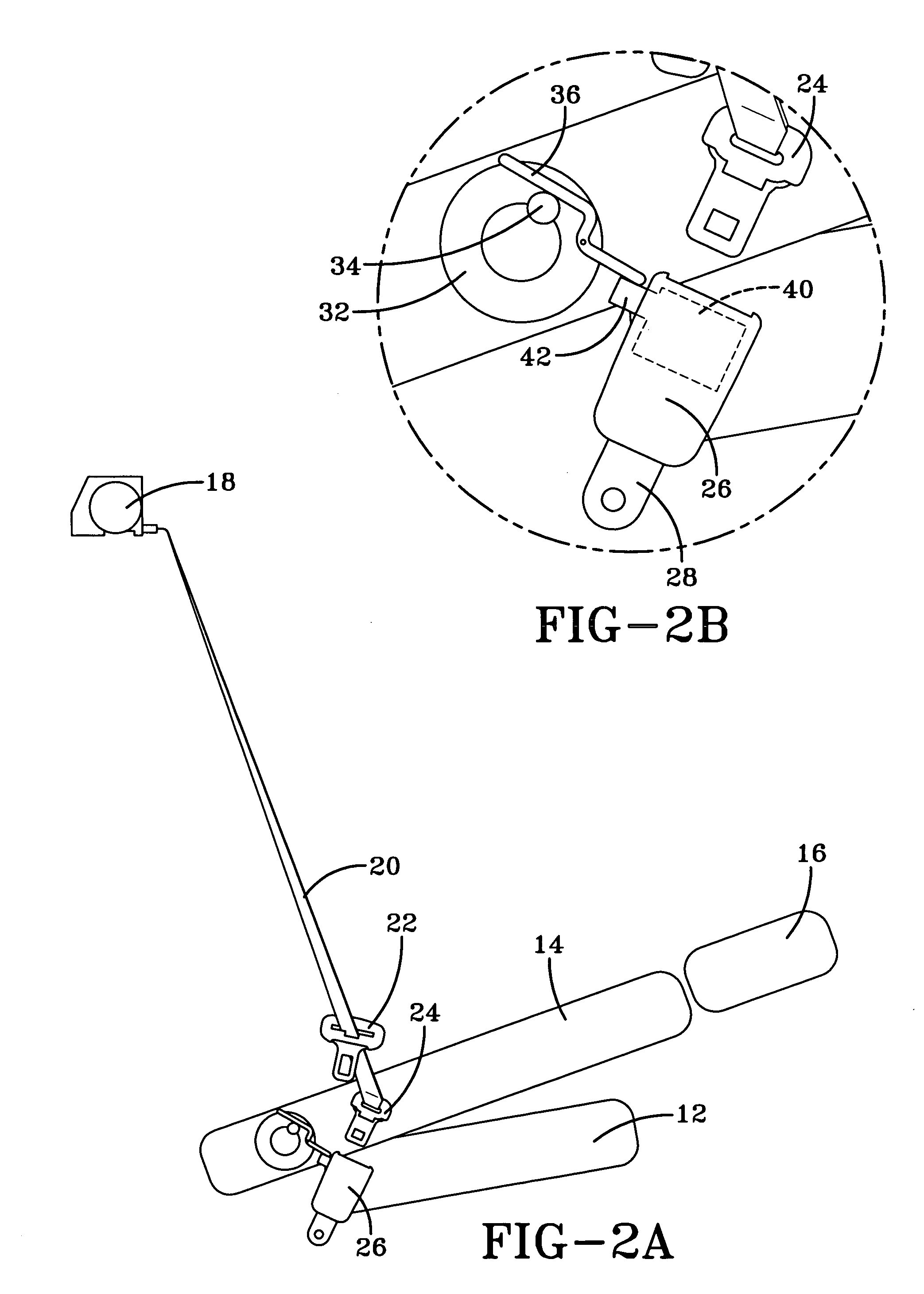 Automatic seat belt buckle tongue releasing mechanism