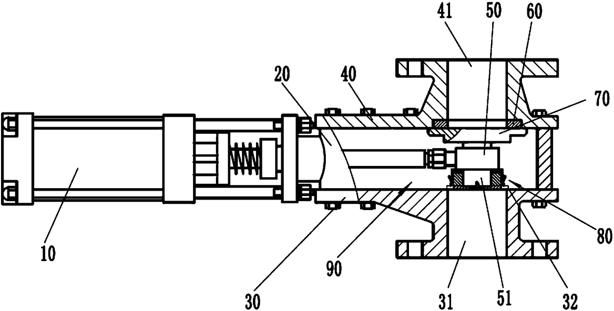 Double-gate-disc gate valve