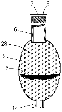 Enema bag facilitating full enema mixing