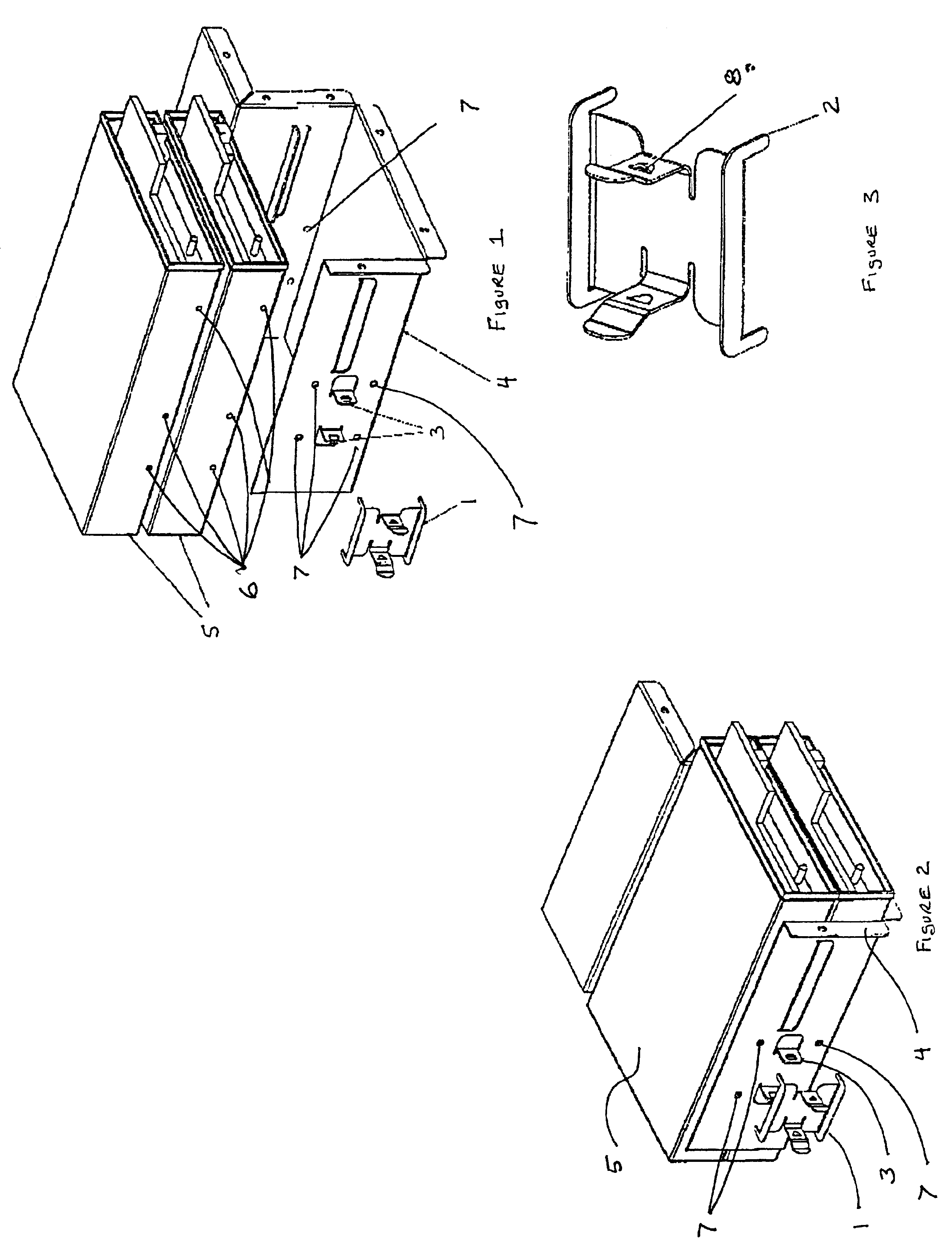 Screw less clip mounted computer drive
