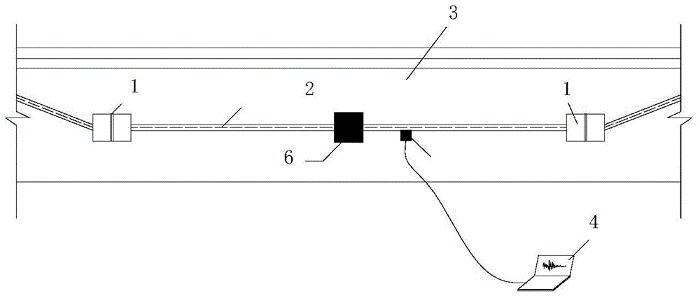 Method for precisely testing external prestressing tendon tensioning force