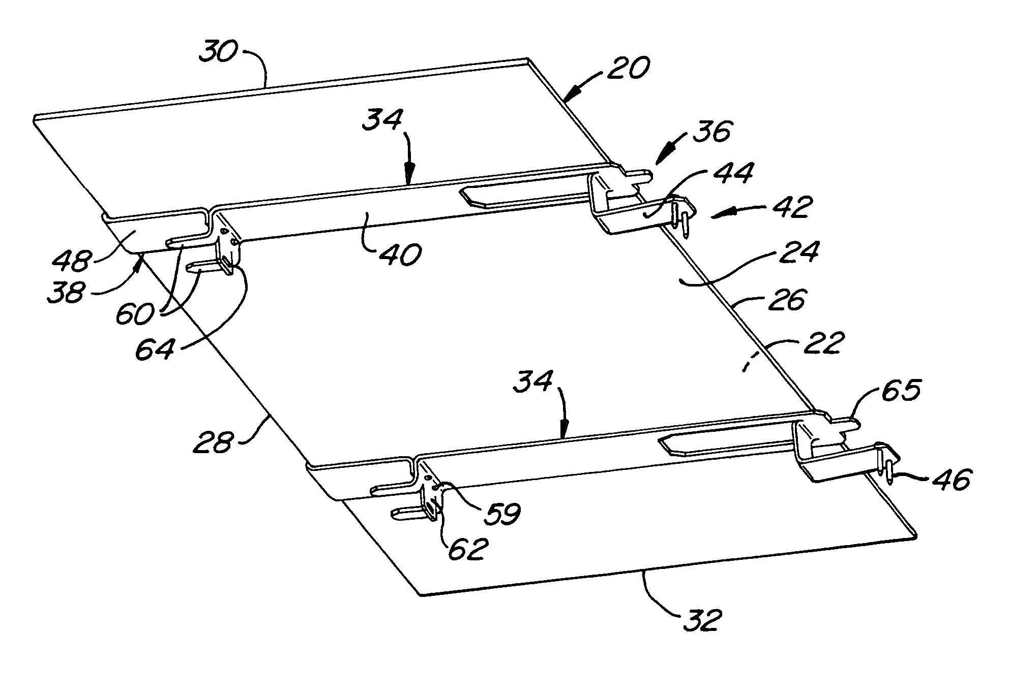 Shingle assembly with support bracket