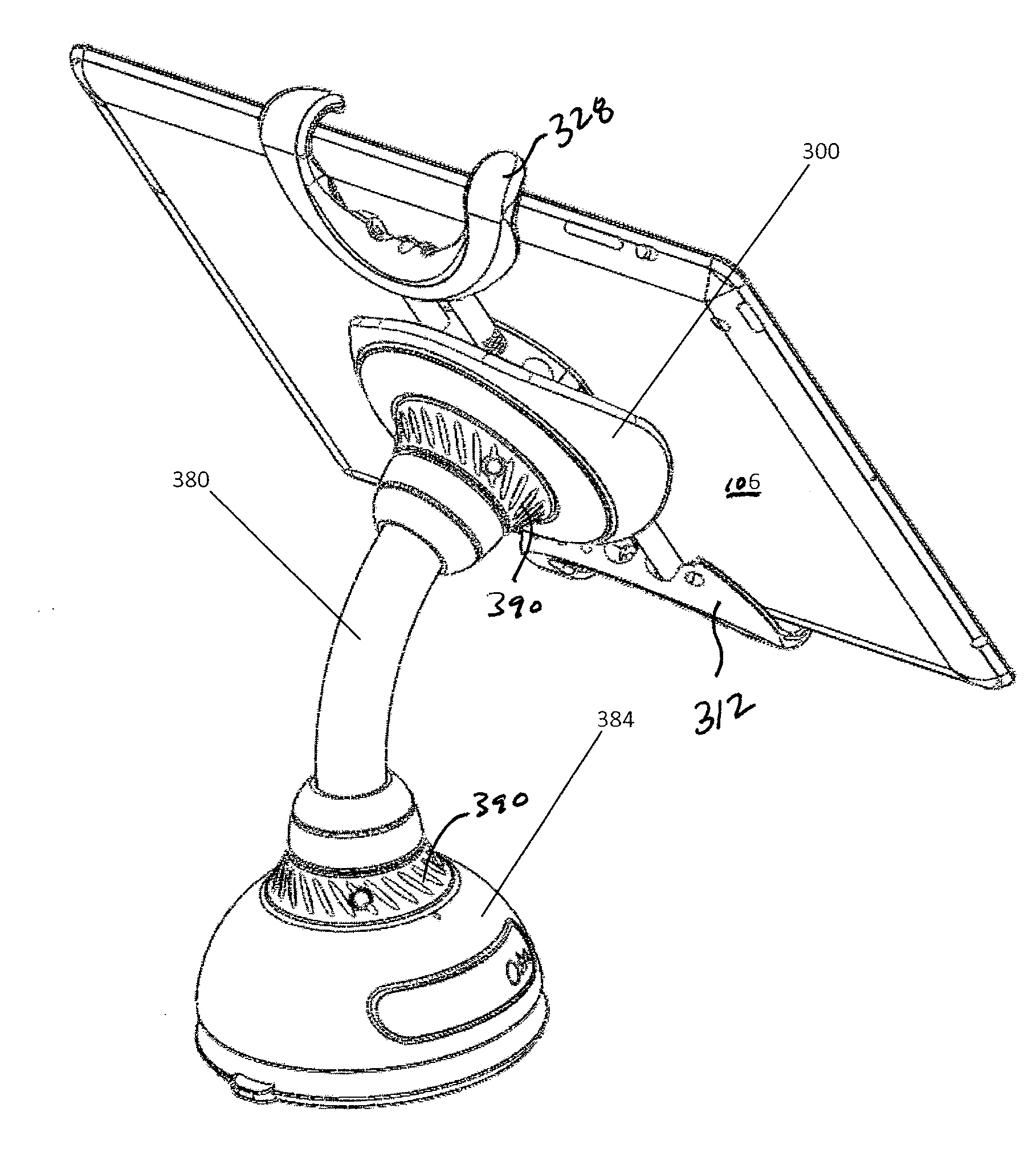 Positioning grip for a mobile electronic device