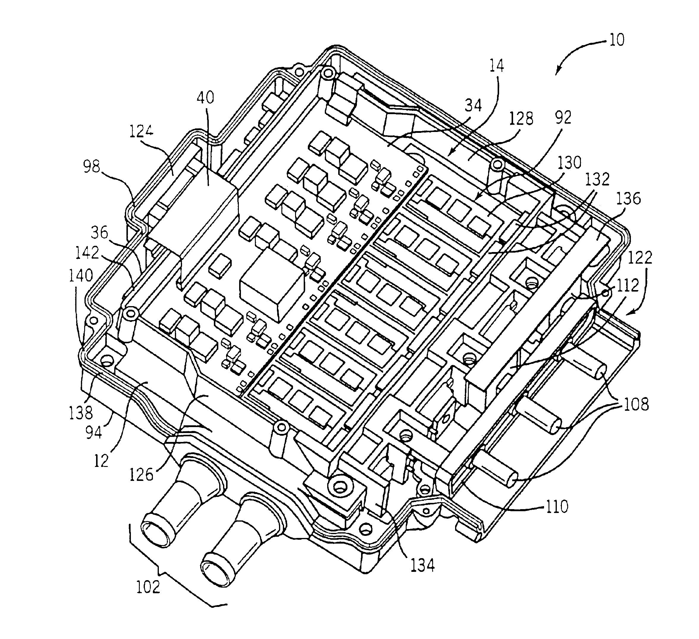 Thermally matched fluid cooled power converter