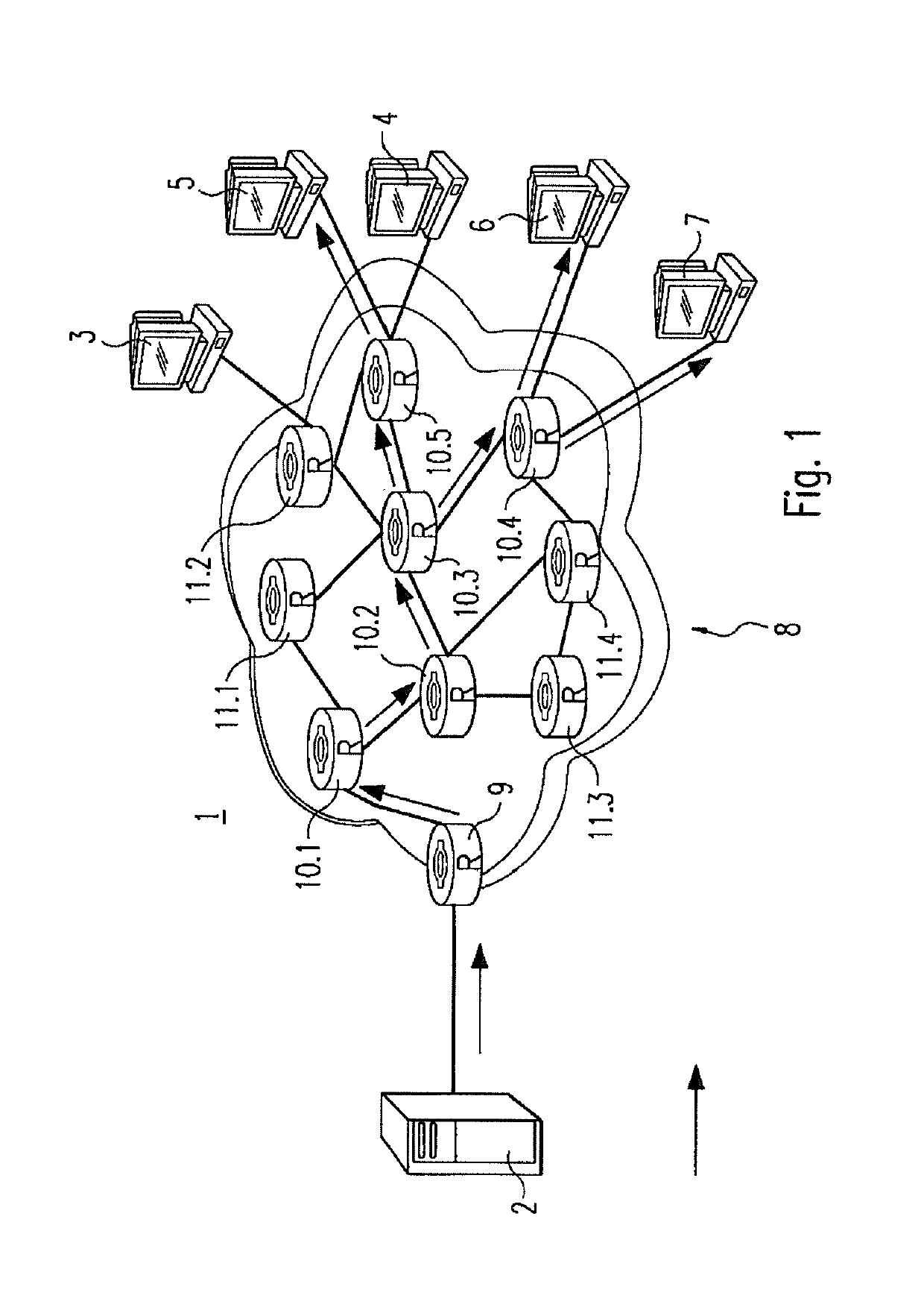 Network device and method for forwarding multi-cast messages in a network