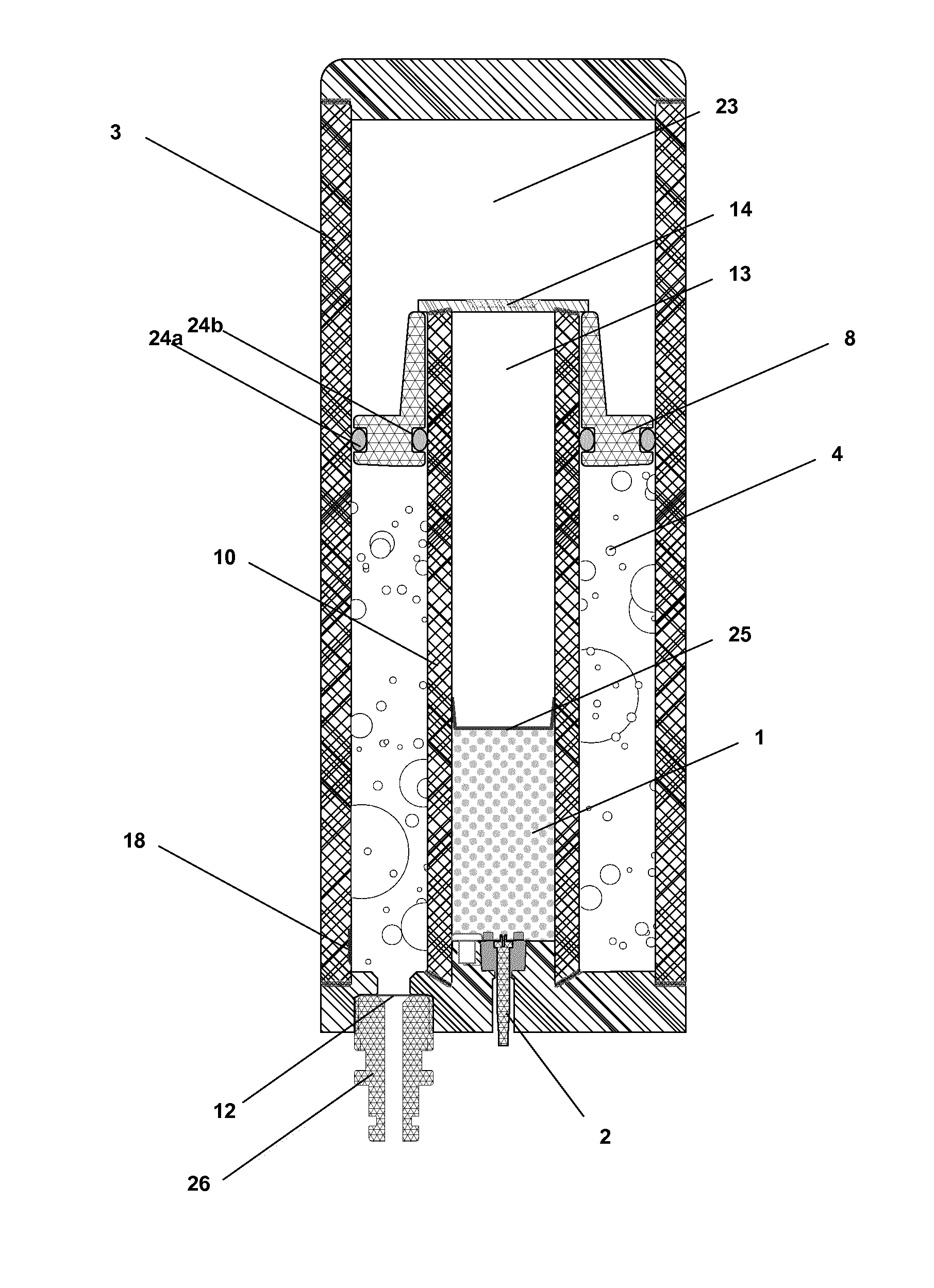 Fog-generating device comprising a reagent and ignition means
