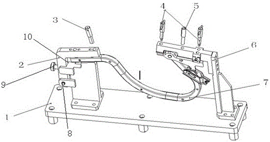 An inspection device for a hinge of an automobile trunk