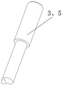 An inspection device for a hinge of an automobile trunk