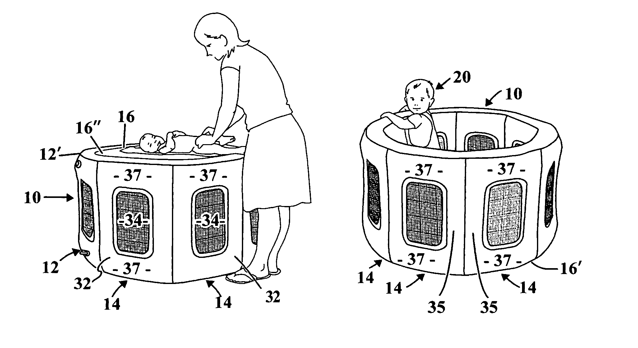 Multiple use child containment assembly
