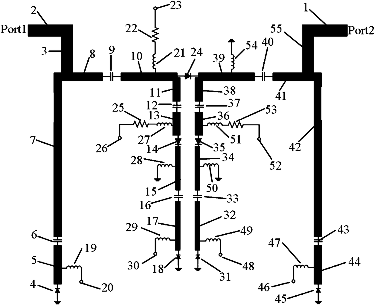 A Planar Tunable Bandpass-Bandstop Filter with Controllable Bandwidth