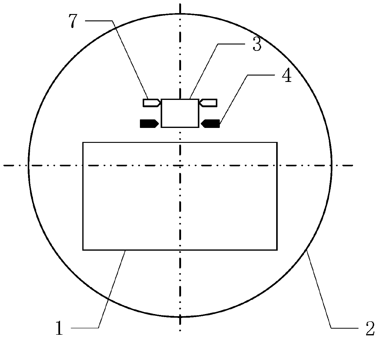 Real-time monitoring system and method for eccentric oscillation of cylinder body of 50MW steam turbine