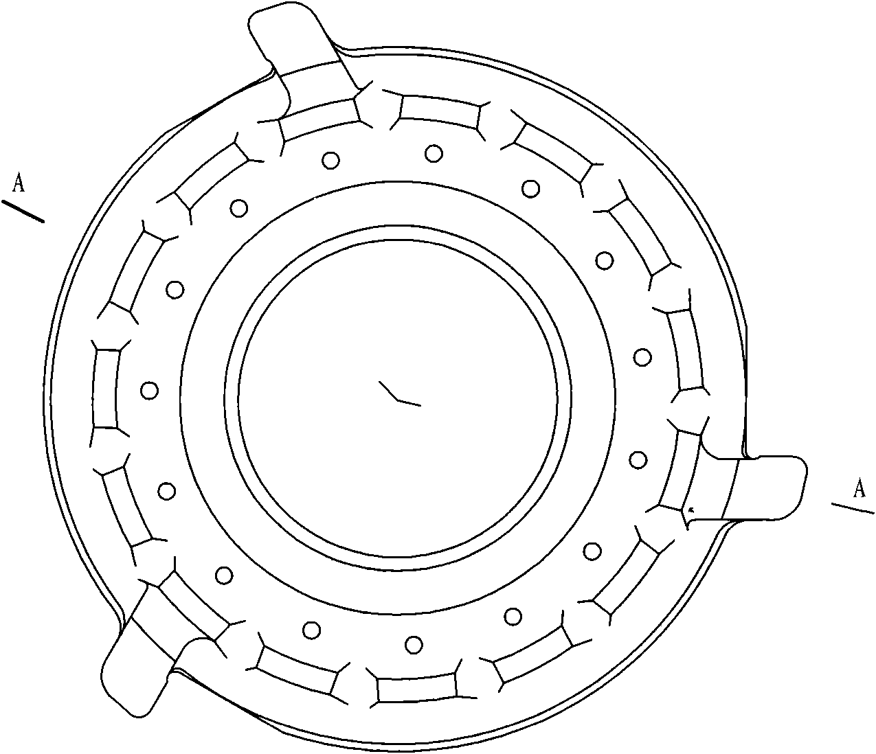 Process for manufacturing saloon car clutch pressure plate casting