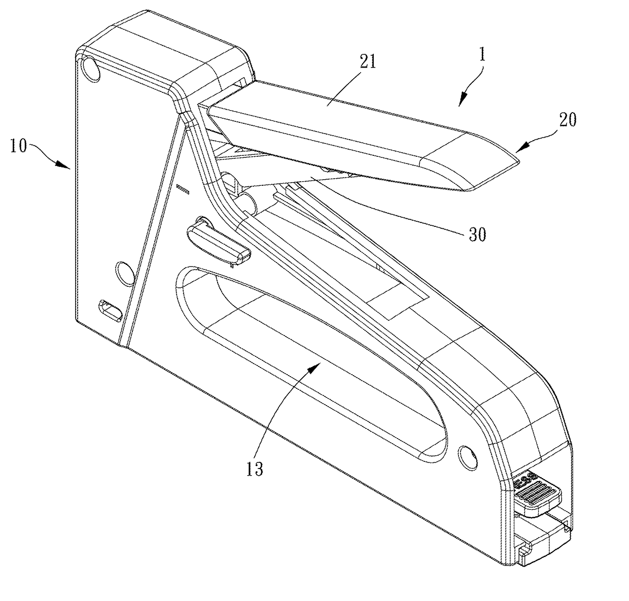 Nail machine with effort-saving mechanism