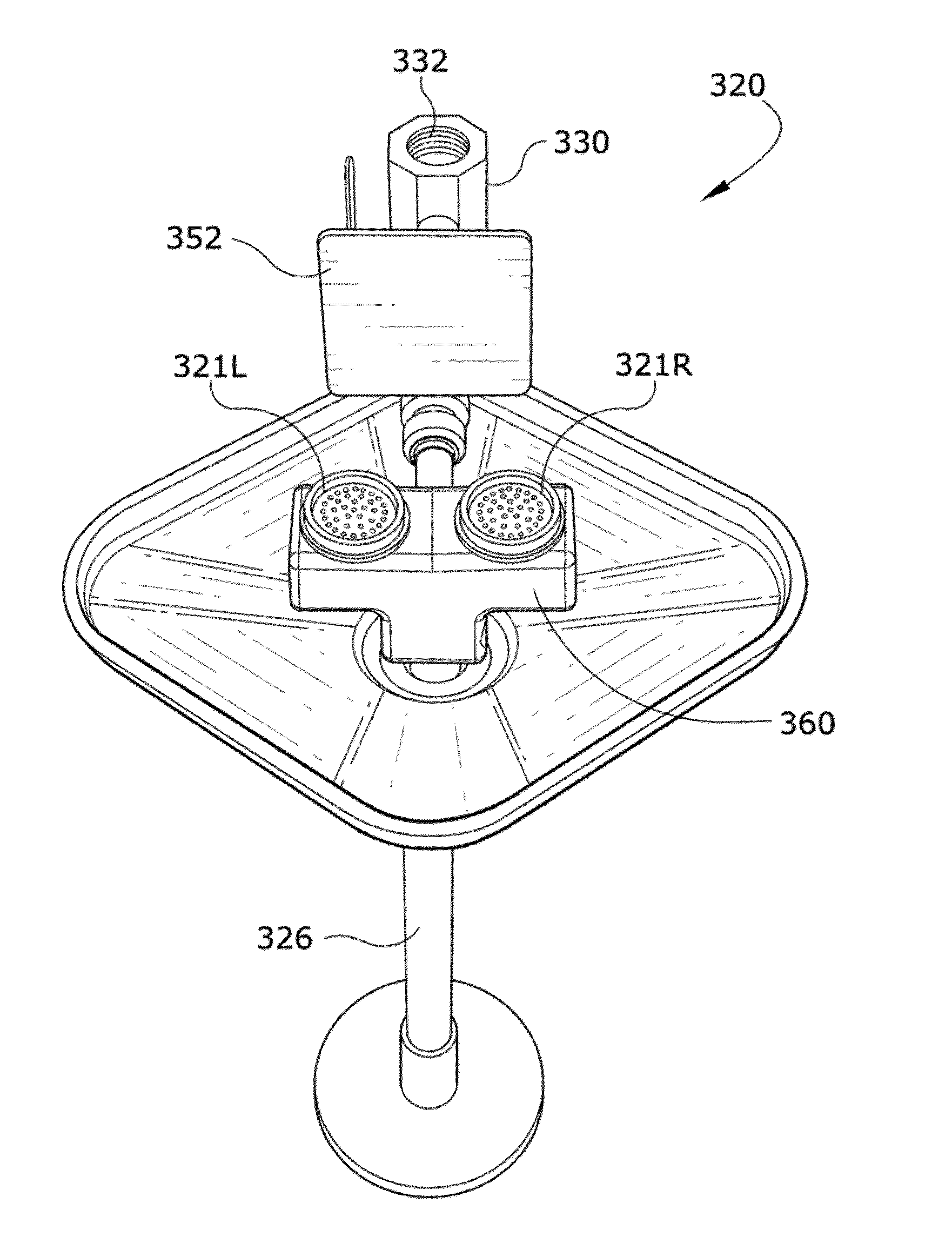 Flushing system for a safety system