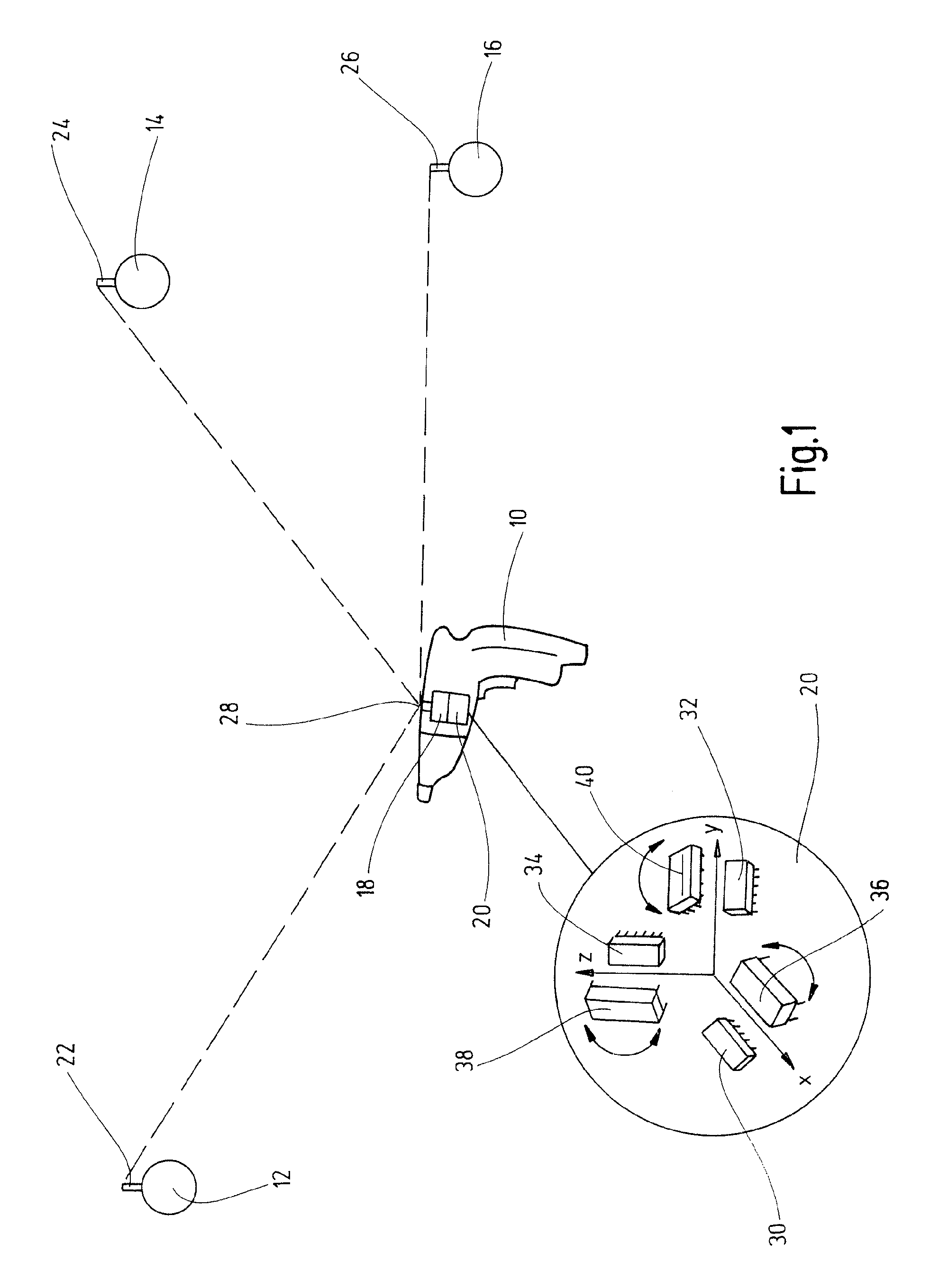 Position Finding System For Locating The Position Of A Tool