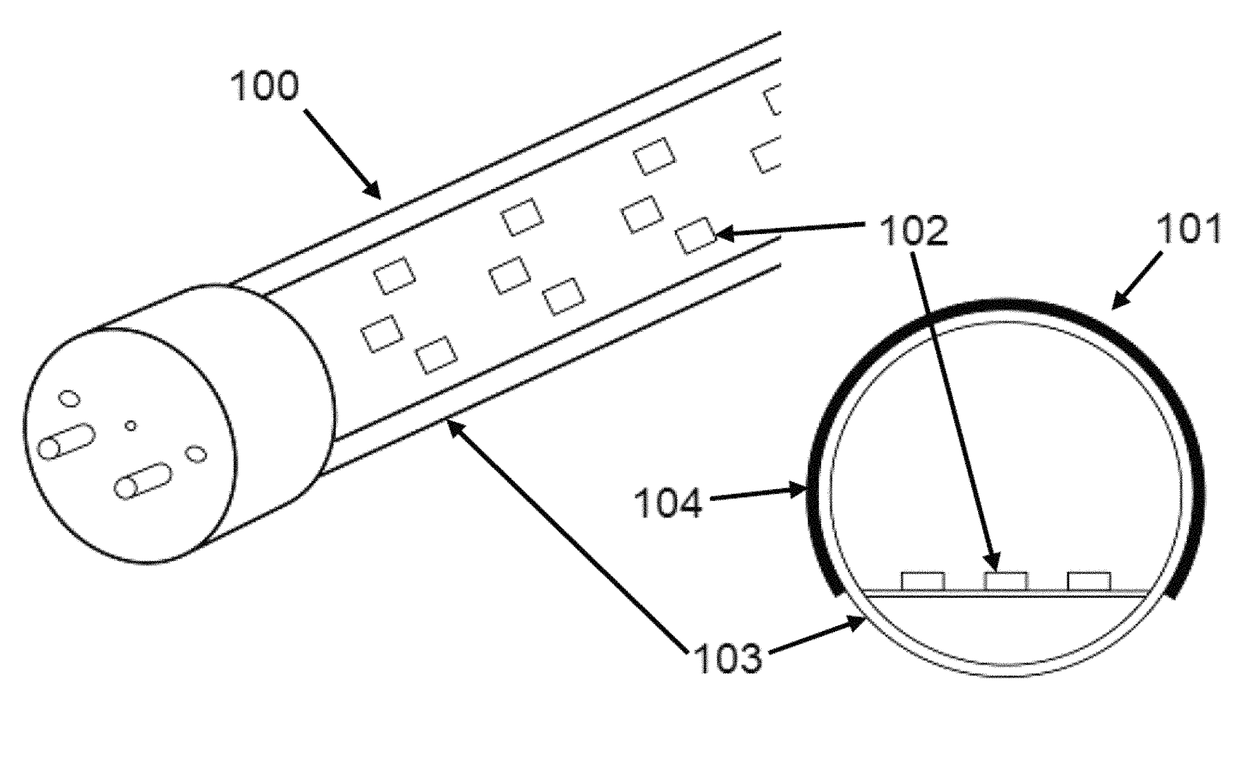 Anti-bacterial lighting apparatus