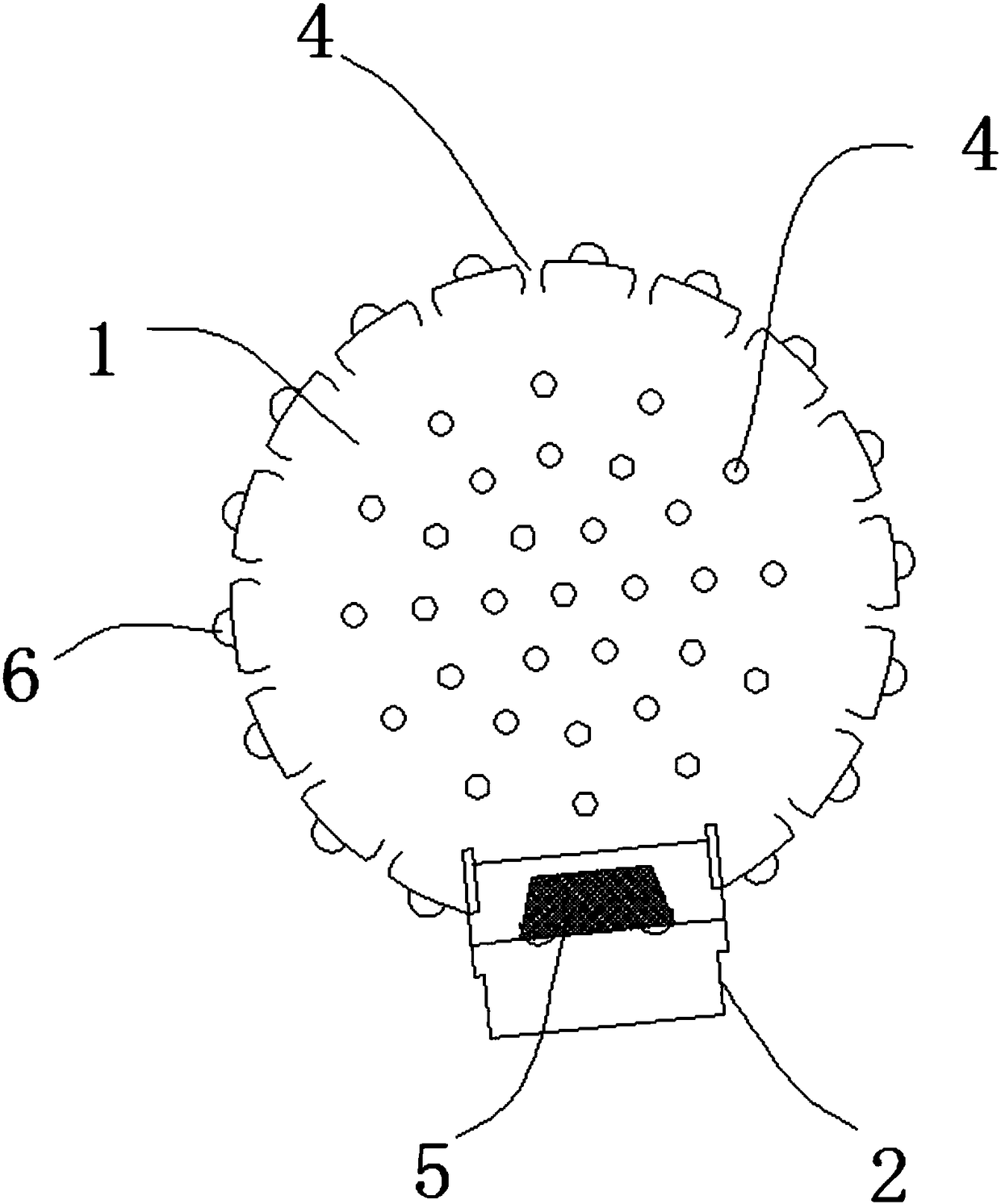 Special sucking head for cloth shoe lint sucking machine