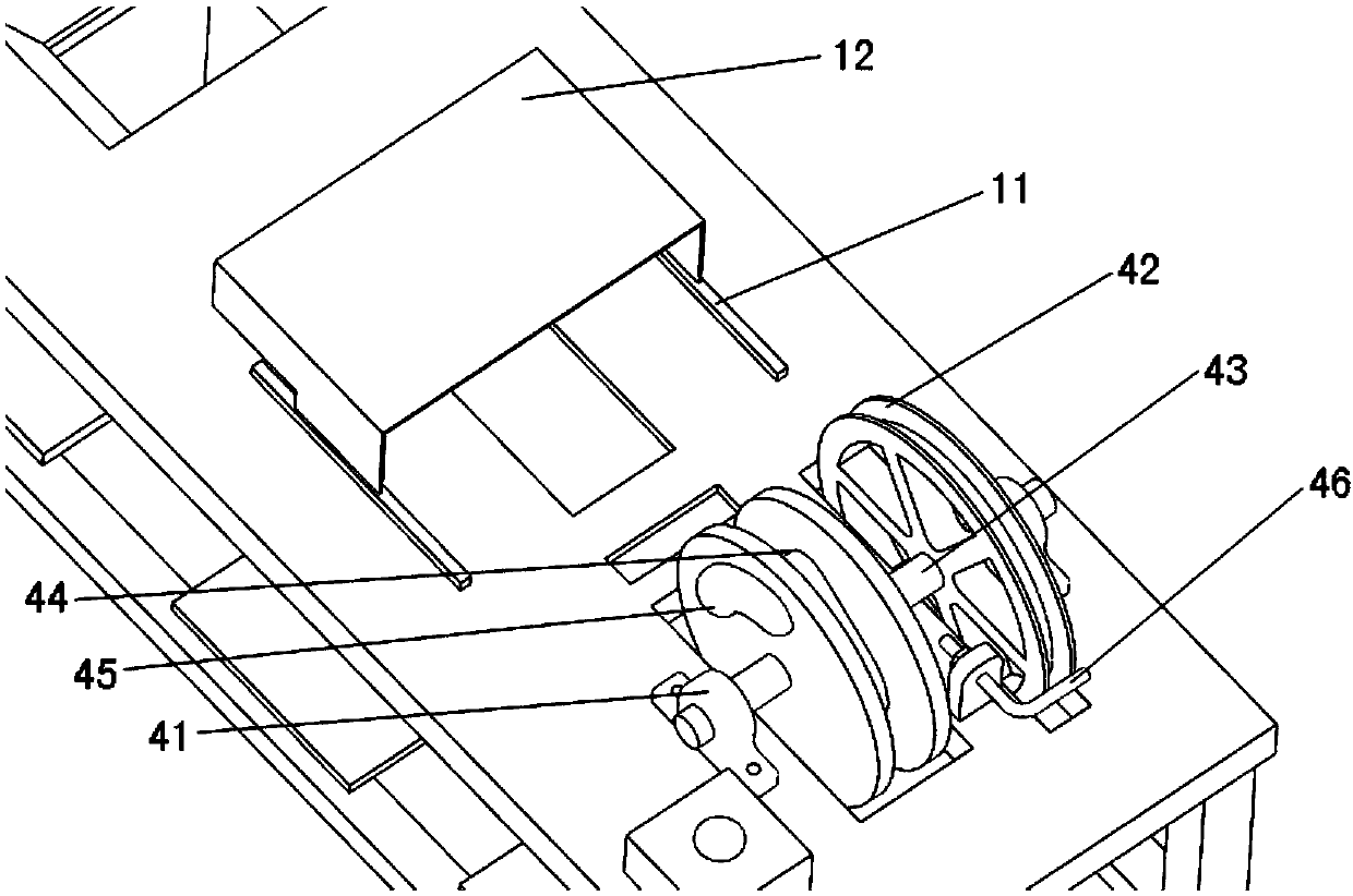 Building waste board punching device