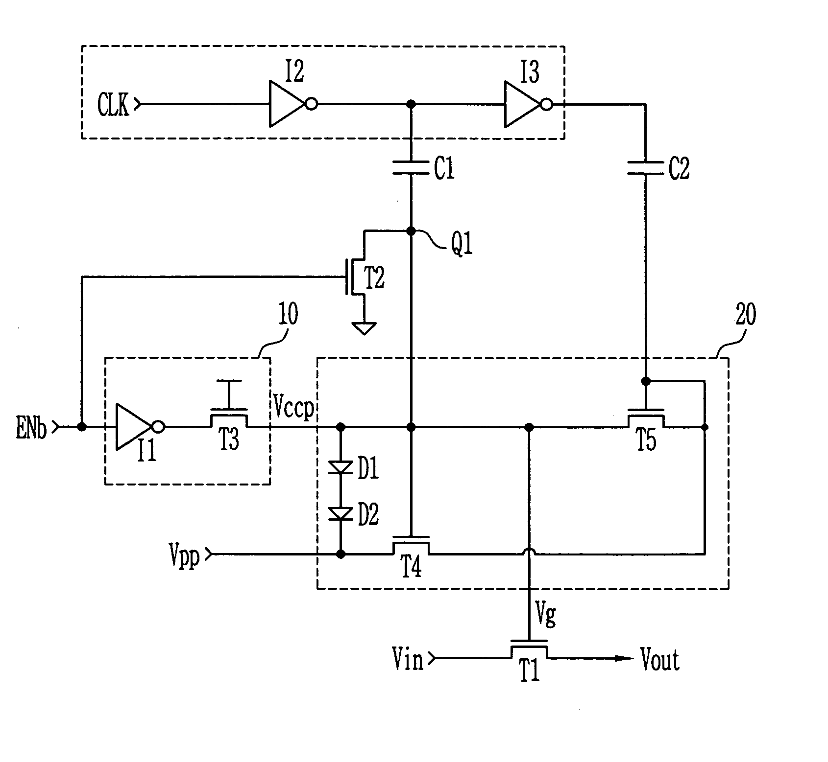 High voltage switch circuit for semiconductor device