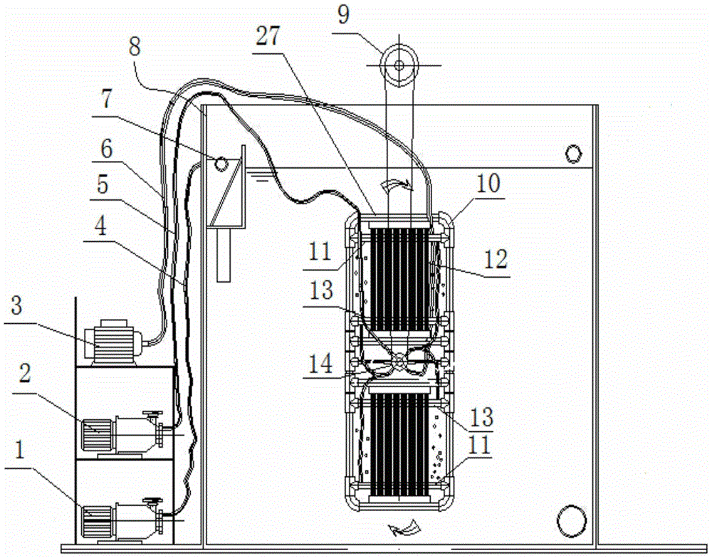 Rotating Membrane Bio-Airlift Loop Reactor