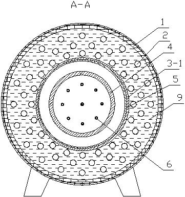 Radiant heat-conducting boiler