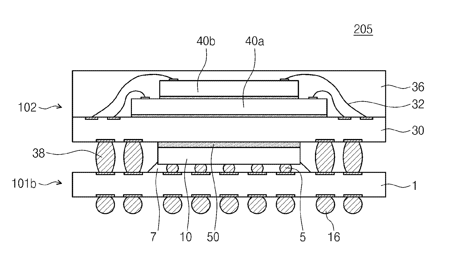 Thermal interface material layer and package-on-package device including the same