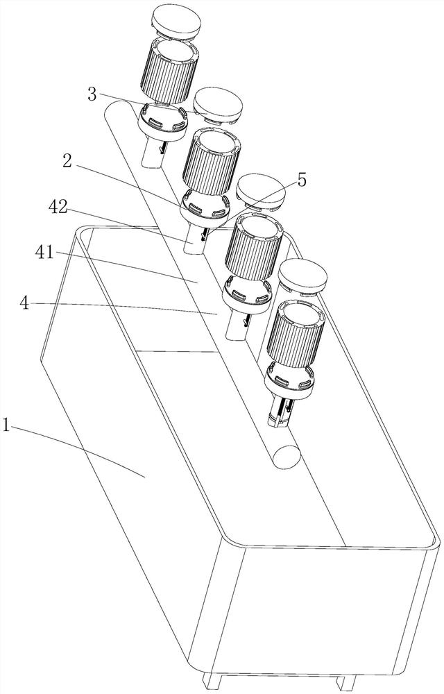 Water-cooled motor shell detection device