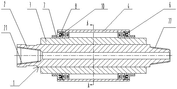 Centering device for drill rod in hole of engineering driller