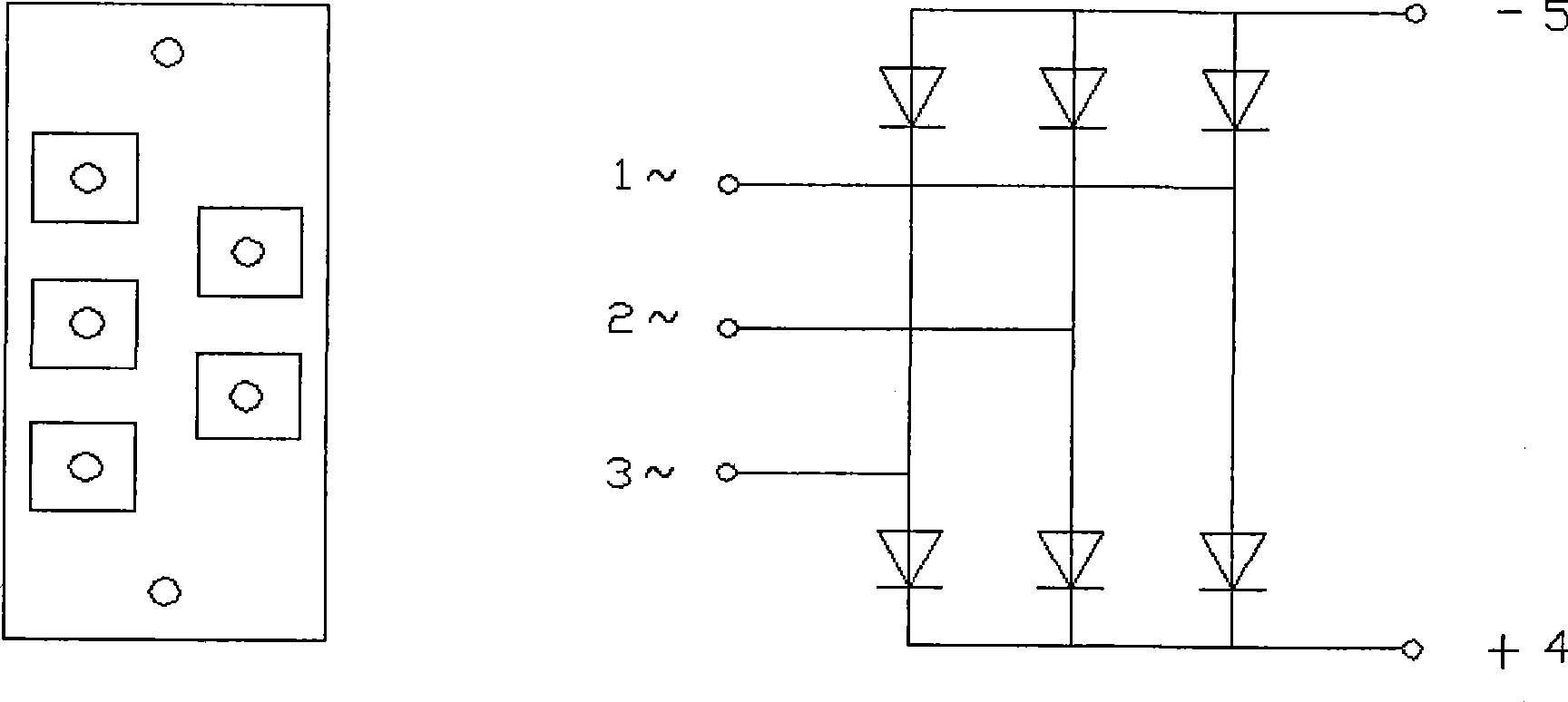A type bus bar stacking method for large power pulse switch power supply
