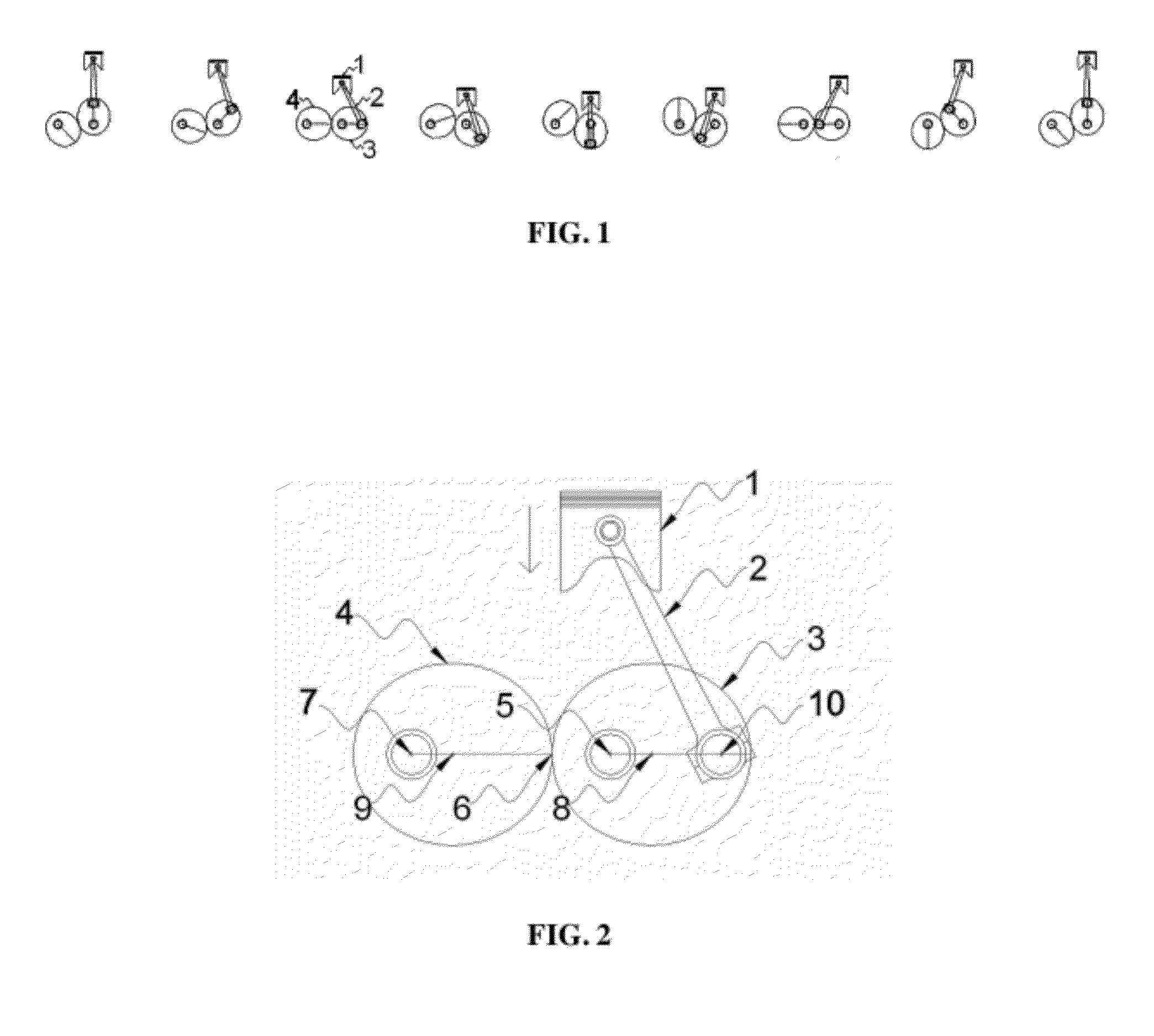 Power transmission system of crank structure