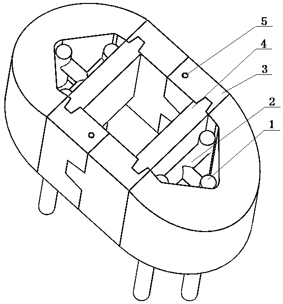 Traffic facility rod-column-combined car-collision-resistant facility structure