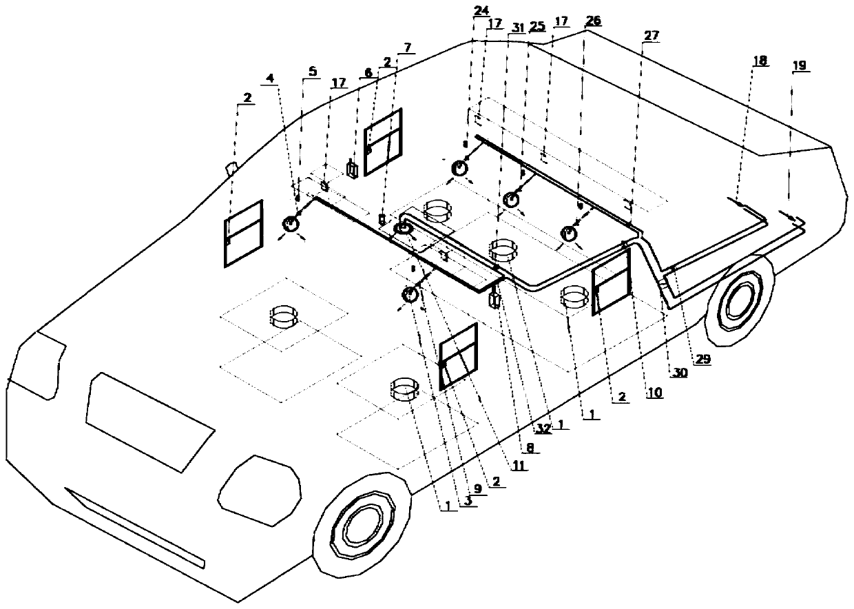 Vehicle-mounted oxygen-enriched system and method based on fresh air supply self-adaptive adjustment