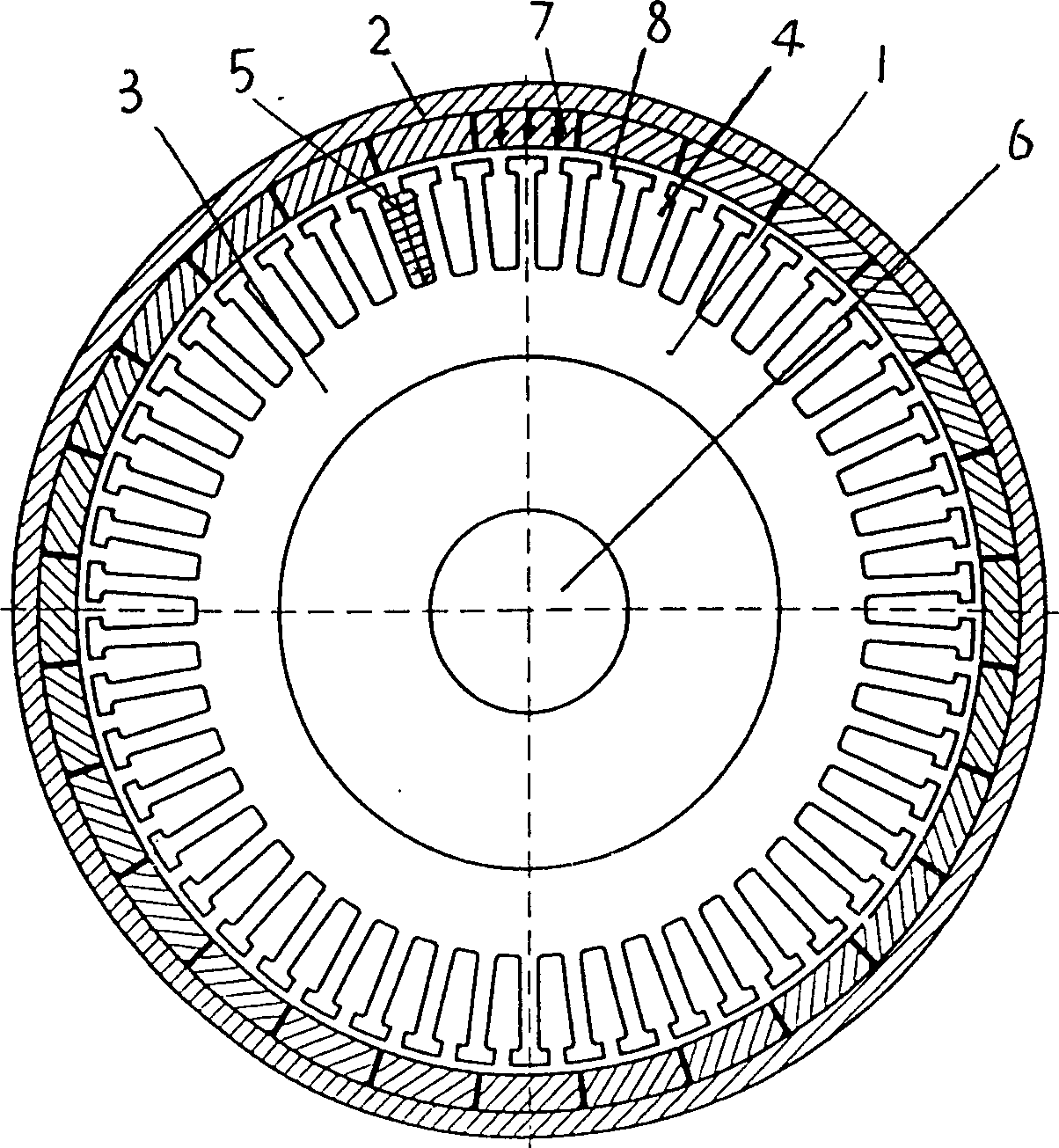 Directly driven brushless permanent-magnet motor with external rotor for washer