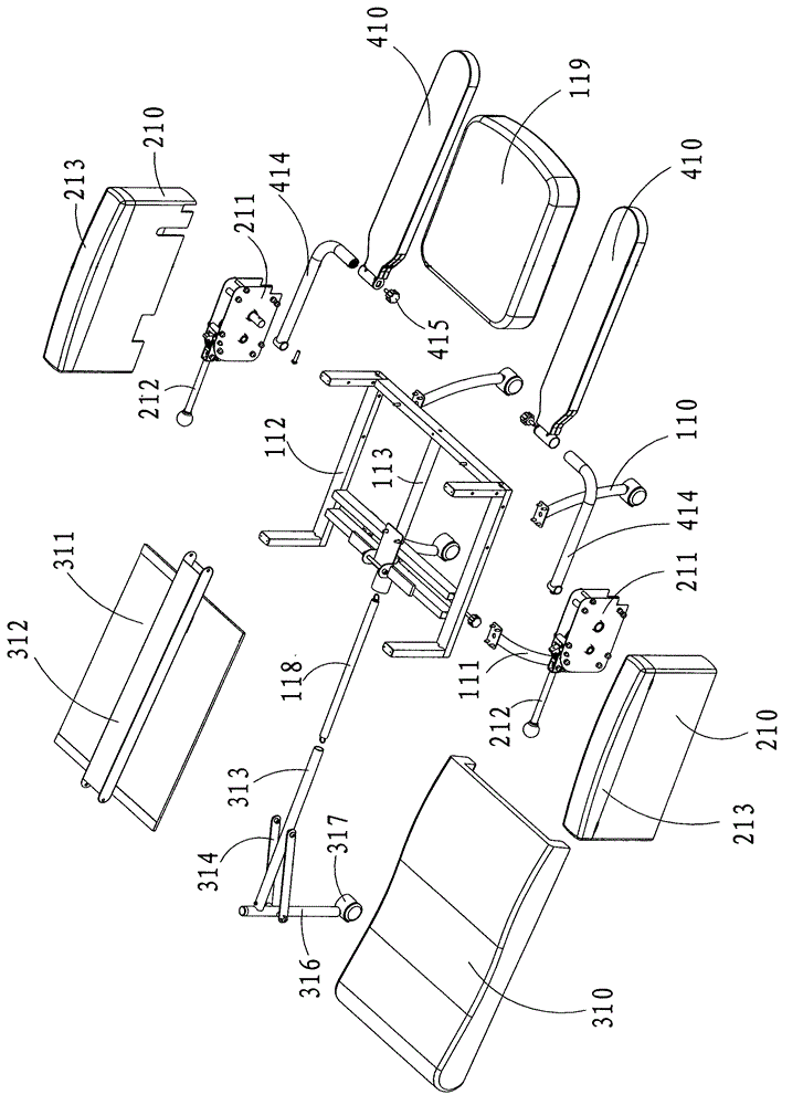 Chair type muscle stretching device