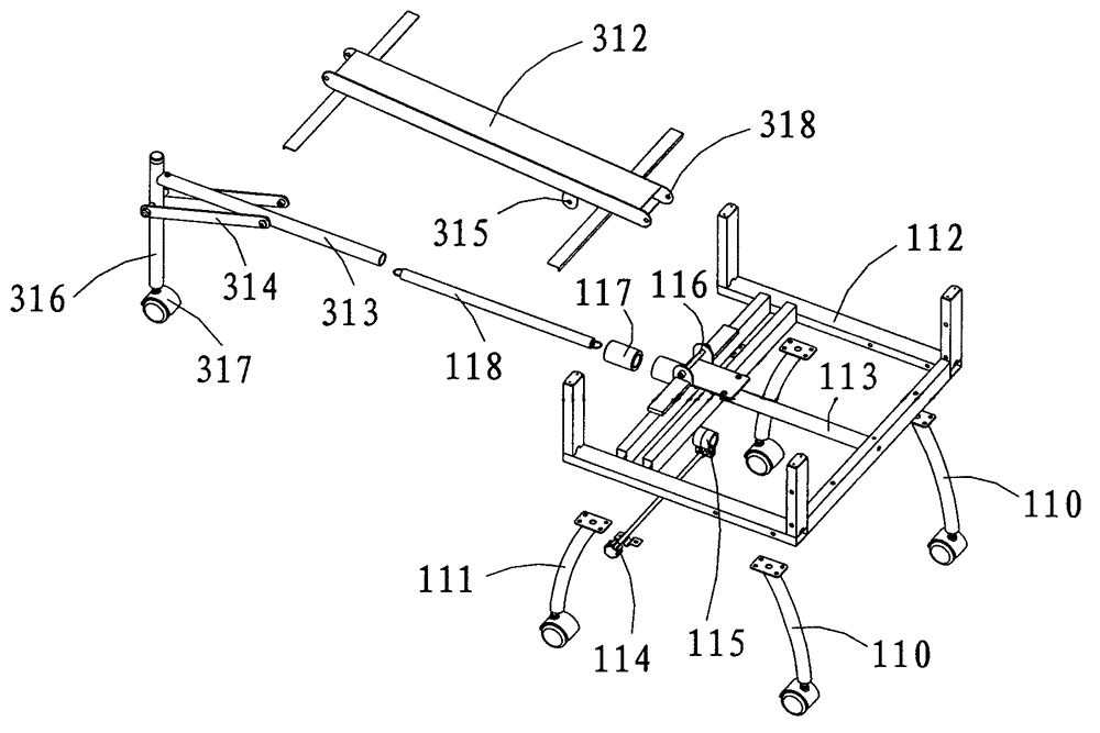 Chair type muscle stretching device