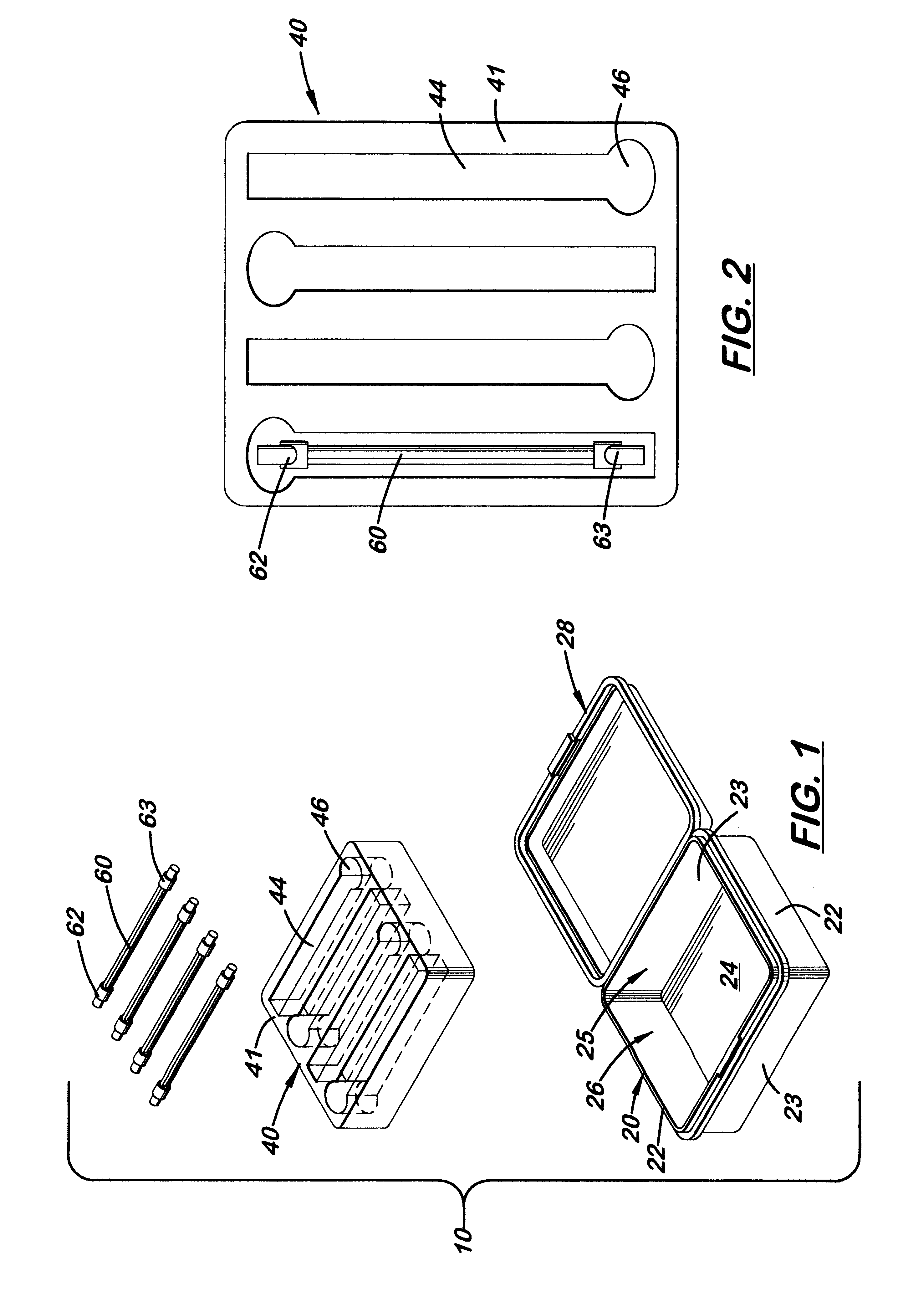 Multiple halogen lamp storage container