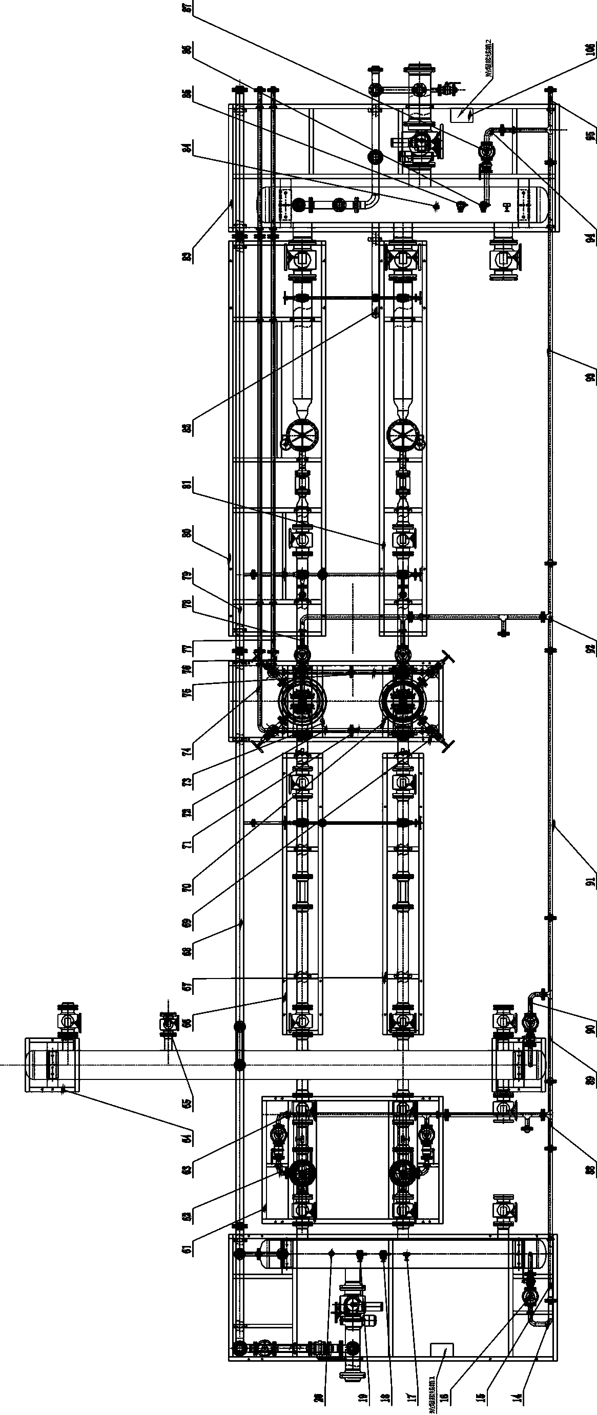 City gate station gas pressure regulating device