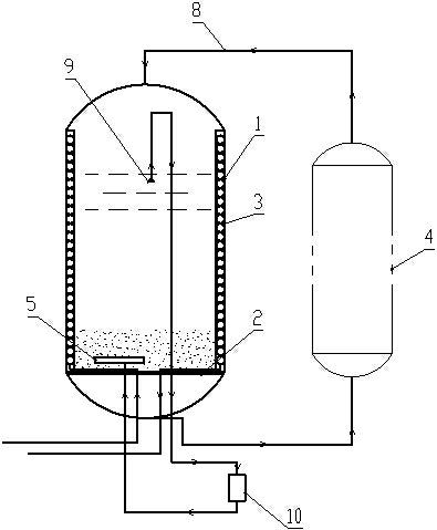 Forced reflux extraction tank and forced reflux extraction process