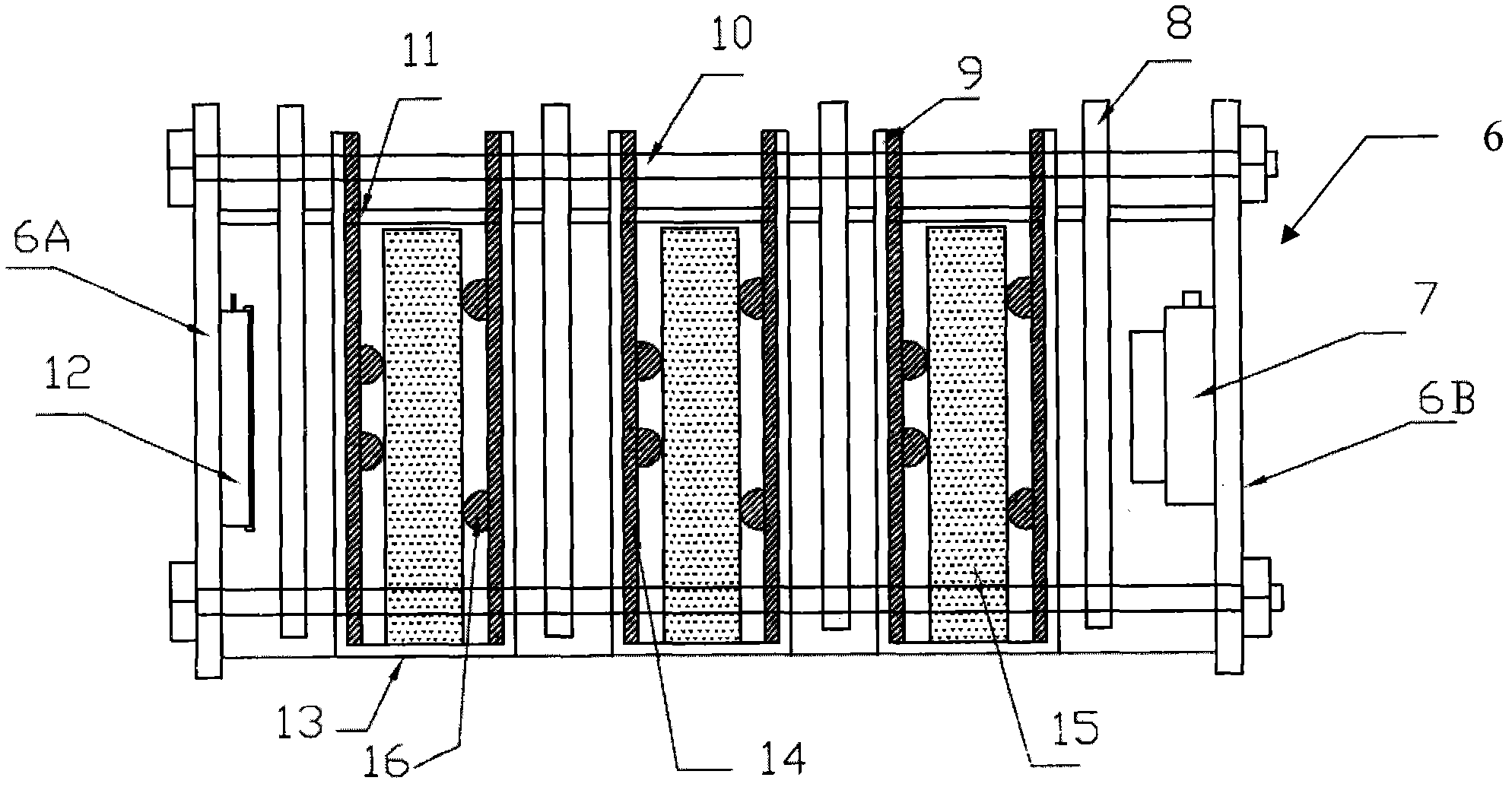 Fatigue loading device for reinforced concrete duration test