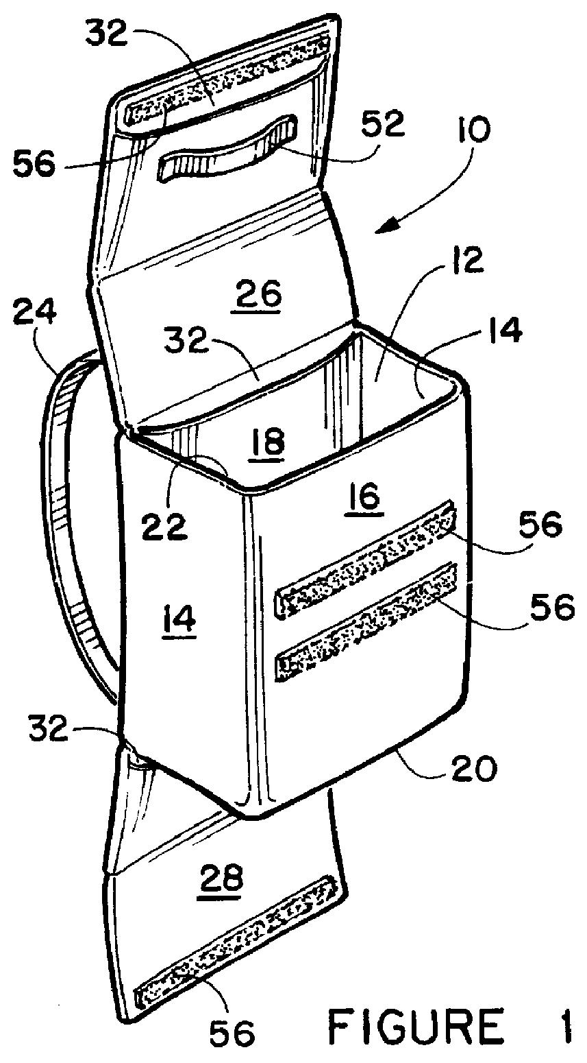 Bag style container with bullet resistant deployable panels