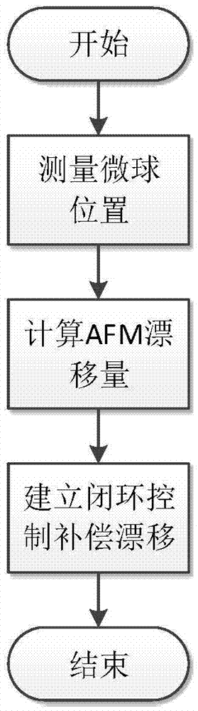 Vision sensing based AFM (Automatic Force Microscope) system mechanical drift compensation method