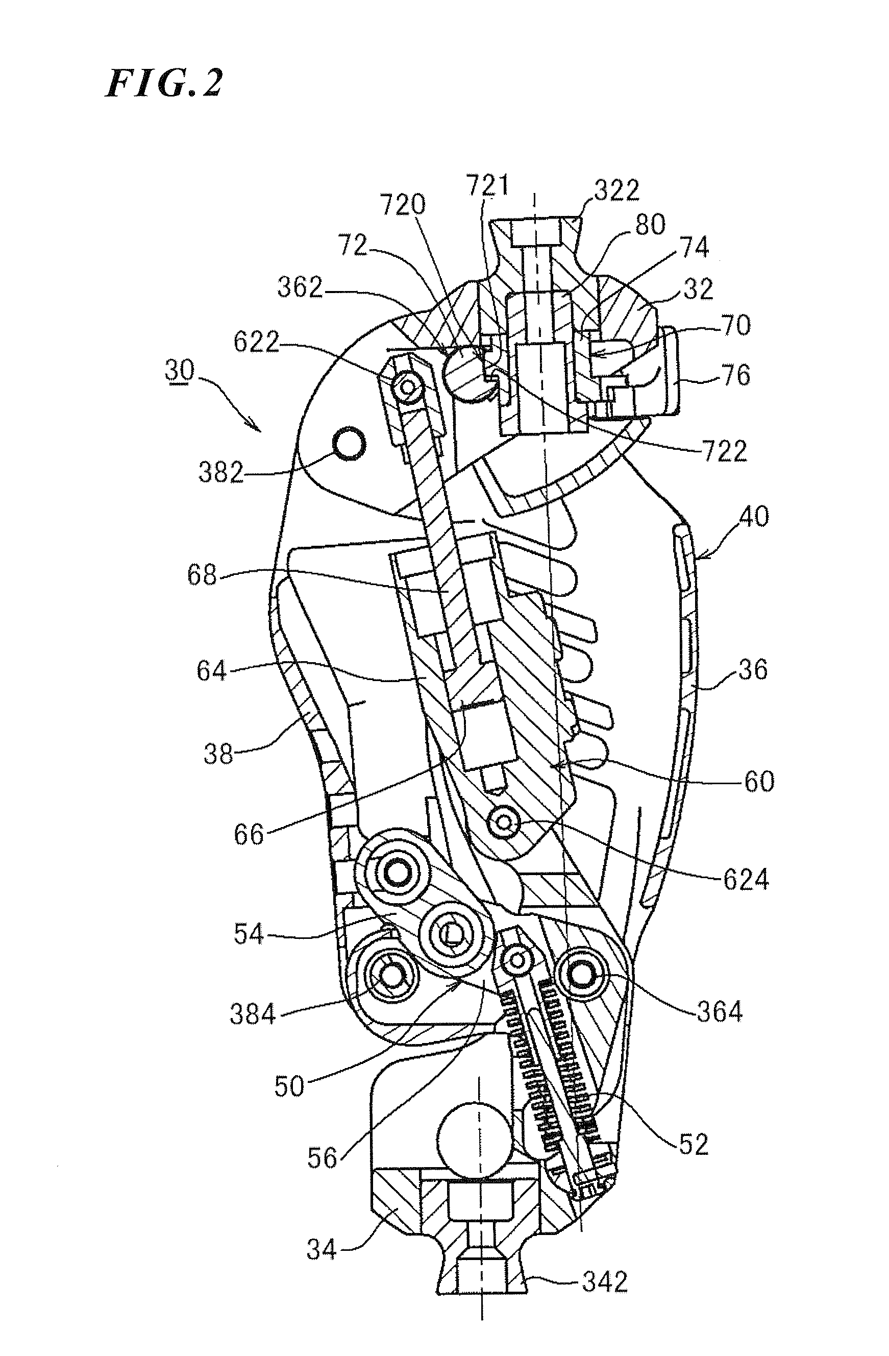 Knee Joint Including Manual Lock Mechanism and Artificial Thigh
