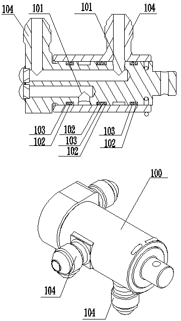 Fixture and compensation method for avoiding extrusion and scratching of sealing rubber ring and retainer ring