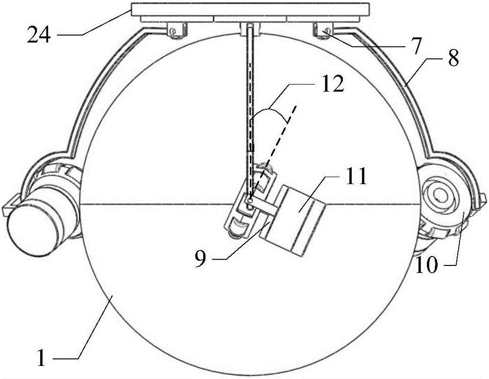 Spherical-wheel mobile robot and speed measuring method thereof