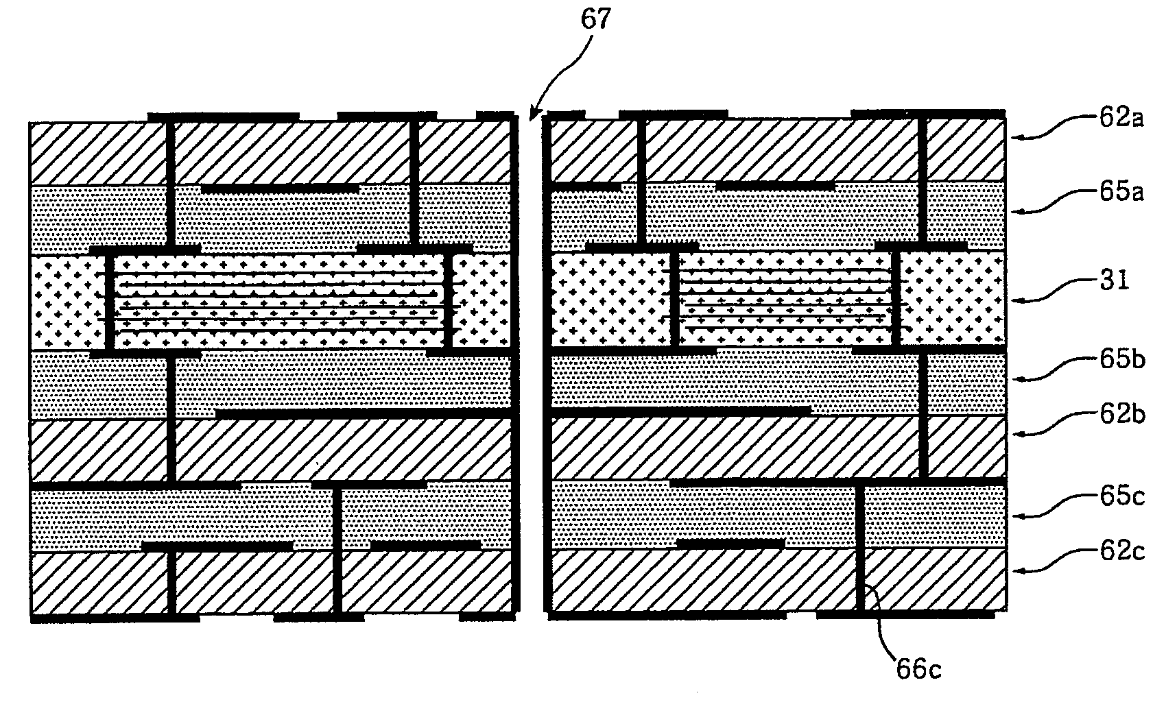 Printed circuit board including embedded capacitors and method of manufacturing the same