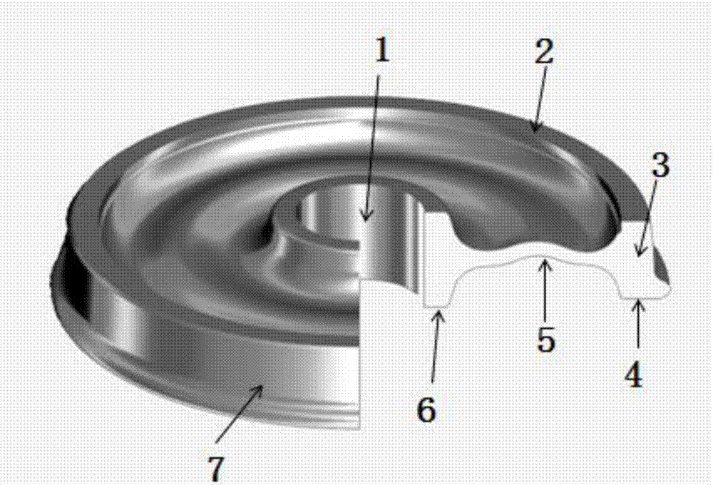 A kind of bainitic steel wheel for rail transit produced by low-cost fine-tuning and its manufacturing method