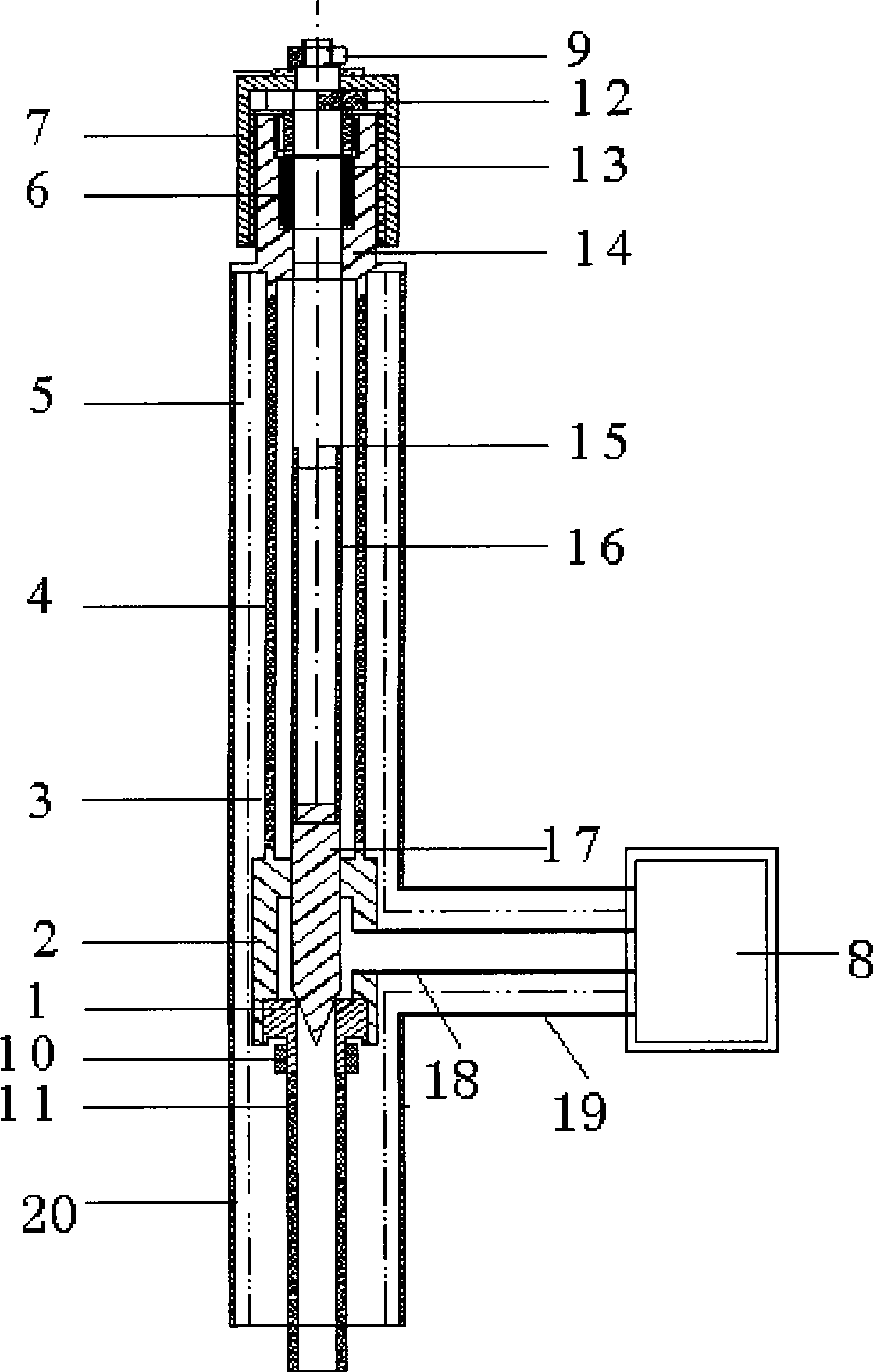 Flow control valve of large-sized low temperature device